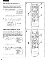 Предварительный просмотр 62 страницы Panasonic DVD-A105 Operating Instructions Manual