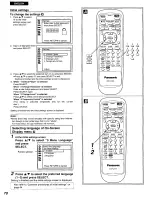 Preview for 70 page of Panasonic DVD-A105 Operating Instructions Manual