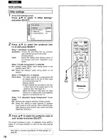 Preview for 78 page of Panasonic DVD-A105 Operating Instructions Manual