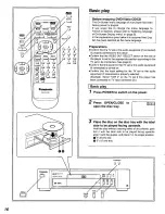 Preview for 16 page of Panasonic DVD-A120 Operating Instructions Manual