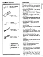 Preview for 3 page of Panasonic DVD-A160 Operating Instructions Manual