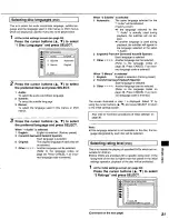 Preview for 31 page of Panasonic DVD-A160 Operating Instructions Manual