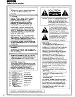 Предварительный просмотр 2 страницы Panasonic DVD-A300CA Operating Instructions Manual