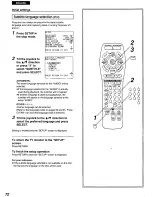 Предварительный просмотр 72 страницы Panasonic DVD-A300CA Operating Instructions Manual