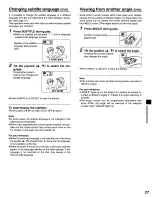 Preview for 27 page of Panasonic DVD-A320 Operating Instructions Manual