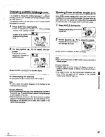 Preview for 27 page of Panasonic DVD-A360A Operating Instructions Manual