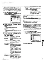 Preview for 31 page of Panasonic DVD-A360A Operating Instructions Manual