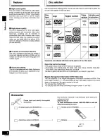 Предварительный просмотр 2 страницы Panasonic DVD-A7 Operating Instructions Manual