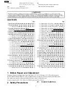 Preview for 2 page of Panasonic DVD-CP72P Service Manual