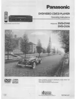 Panasonic DVD-CV40 Operating Instructions Manual preview