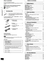 Preview for 2 page of Panasonic DVD-CV40 Operating Instructions Manual