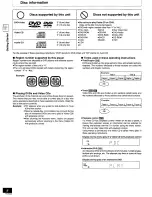 Preview for 8 page of Panasonic DVD-CV40 Operating Instructions Manual