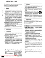 Preview for 4 page of Panasonic DVD-CV51 Operating Instructions Manual