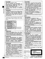 Preview for 2 page of Panasonic DVD-CV52 Operating Manual