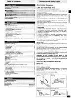 Preview for 3 page of Panasonic DVD-CV52 Operating Manual