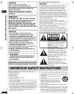 Preview for 2 page of Panasonic DVD-F87 Operating Instructions Manual