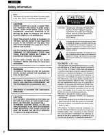 Preview for 2 page of Panasonic DVD-H1000 Operating Instructions Manual