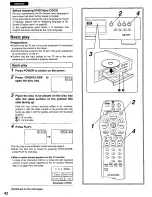 Preview for 42 page of Panasonic DVD-H1000 Operating Instructions Manual