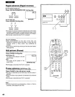 Preview for 48 page of Panasonic DVD-H1000 Operating Instructions Manual