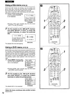 Preview for 74 page of Panasonic DVD-H1000 Operating Instructions Manual