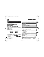 Preview for 1 page of Panasonic DVD-K32 Operating Instructions Manual