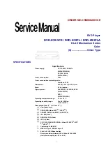 Preview for 1 page of Panasonic DVD-K32GCS Service Manual