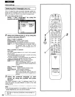 Preview for 74 page of Panasonic DVD-K510 Operating Instructions Manual