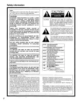 Preview for 2 page of Panasonic DVD-K520 Operating Instructions Manual