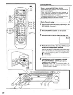 Preview for 20 page of Panasonic DVD-K520 Operating Instructions Manual