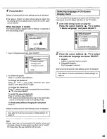 Preview for 45 page of Panasonic DVD-K520 Operating Instructions Manual