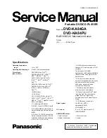 Panasonic DVD-KA84GA Service Manual preview