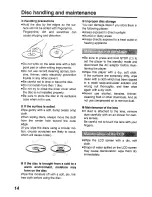 Preview for 14 page of Panasonic DVD-L50A Operating Instructions Manual