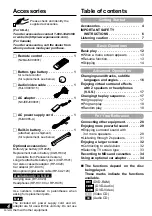 Preview for 4 page of Panasonic DVD-LA95EE Operating Instructions Manual