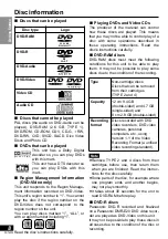 Preview for 8 page of Panasonic DVD-LA95EE Operating Instructions Manual