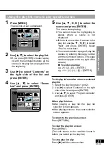 Preview for 21 page of Panasonic DVD-LA95EE Operating Instructions Manual