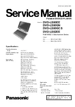 Preview for 1 page of Panasonic DVD-LS80EE Service Manual