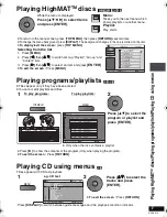 Preview for 17 page of Panasonic DVD LS82 - DVD Player - 8.5 Operating Instructions Manual