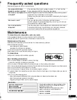 Preview for 27 page of Panasonic DVD LS82 - DVD Player - 8.5 Operating Instructions Manual