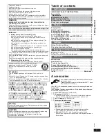 Preview for 3 page of Panasonic DVD-LS86 Operating Instructions Manual