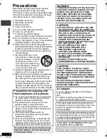 Предварительный просмотр 2 страницы Panasonic DVD-LS912 Operating Instructions Manual