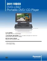 Предварительный просмотр 1 страницы Panasonic DVD-LS92 Specifications