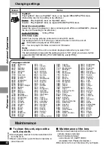 Preview for 42 page of Panasonic DVD-LX9 - Portable DVD Player Operating Instructions Manual