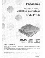 Panasonic DVD-P10 Operating Instructions Manual preview