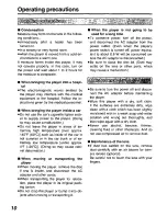 Preview for 10 page of Panasonic DVD-P10 Operating Instructions Manual