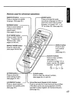 Preview for 17 page of Panasonic DVD-P10 Operating Instructions Manual