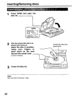 Preview for 24 page of Panasonic DVD-P10 Operating Instructions Manual