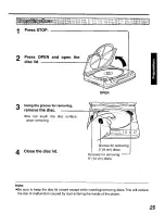 Preview for 25 page of Panasonic DVD-P10 Operating Instructions Manual