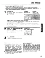 Preview for 27 page of Panasonic DVD-P10 Operating Instructions Manual