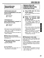 Preview for 31 page of Panasonic DVD-P10 Operating Instructions Manual