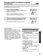 Preview for 45 page of Panasonic DVD-P10 Operating Instructions Manual